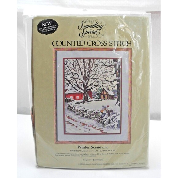 Something Special Winter Scene Snowy Counted Cross Stitch Kit - NEW Sealed - Picture 1 of 3